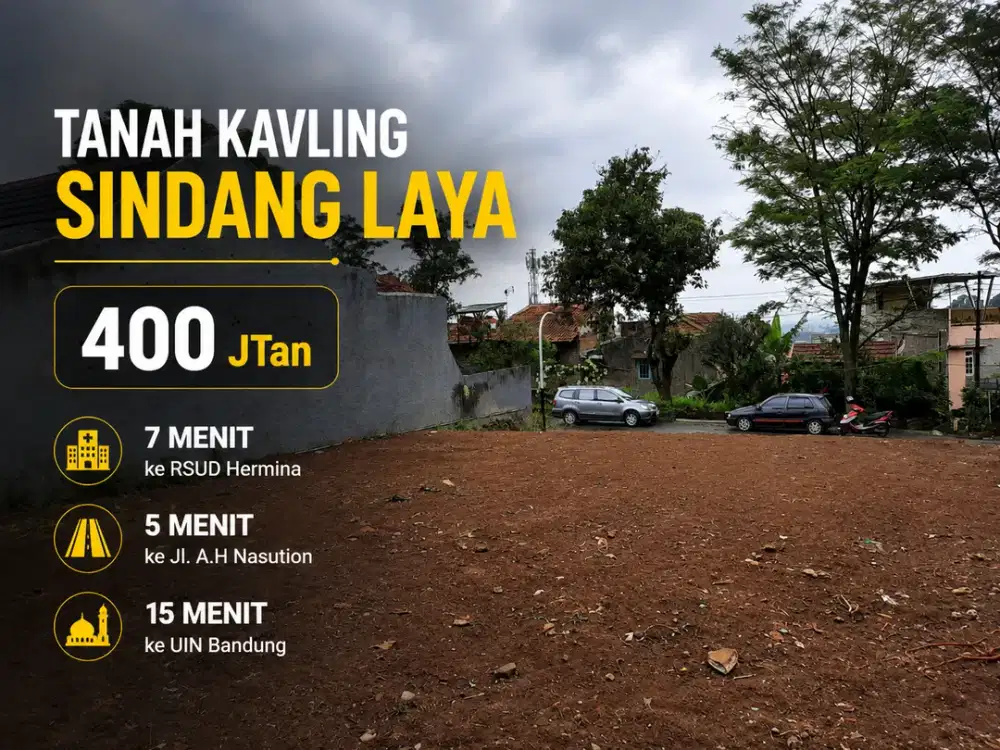 Tanah Kavling SHM di Sindanglaya, Mandalajati, Kota Bandung