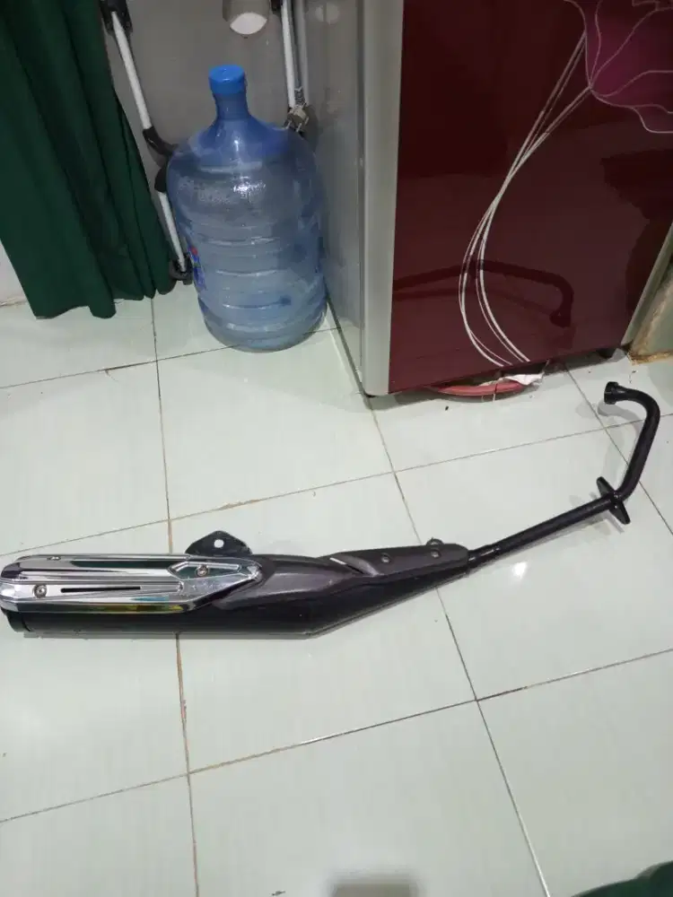 Knalpot original Jupiter mx new masih glowing