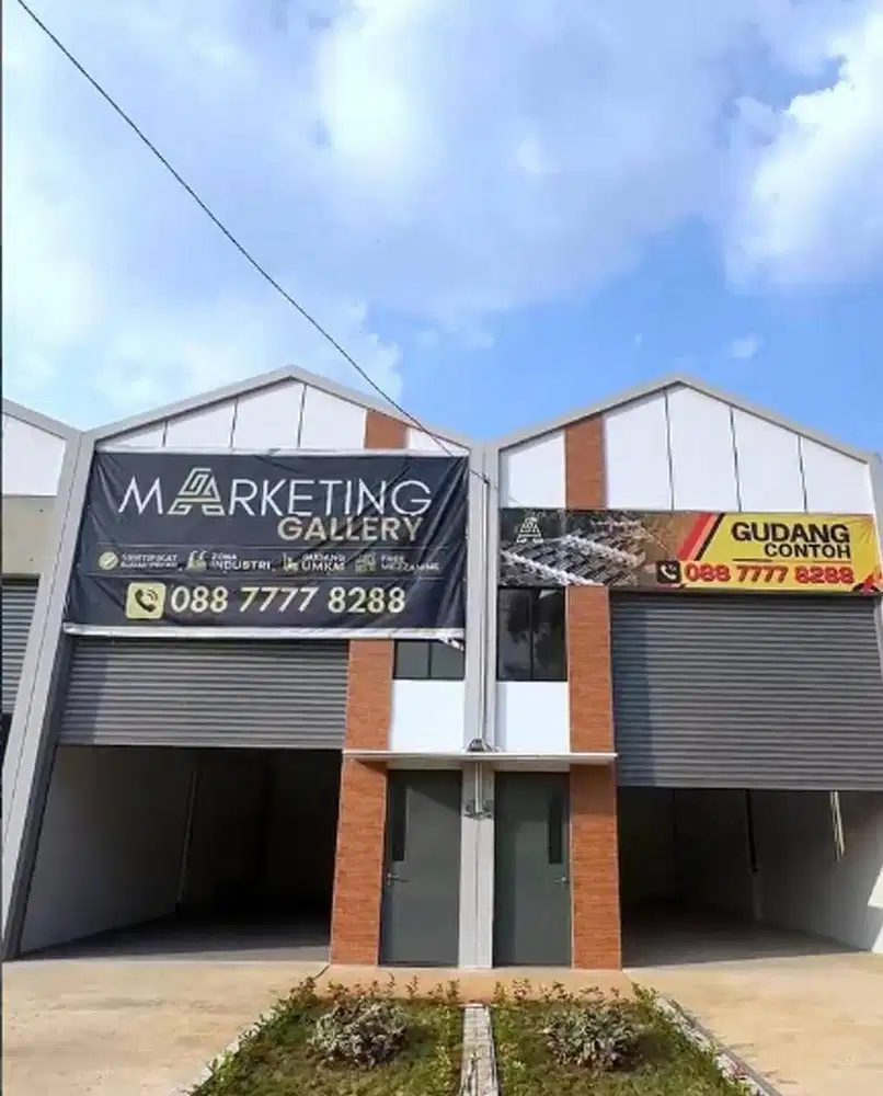 1,545M Gudang Baru Seharga Ruko di Raya Serpong Parung