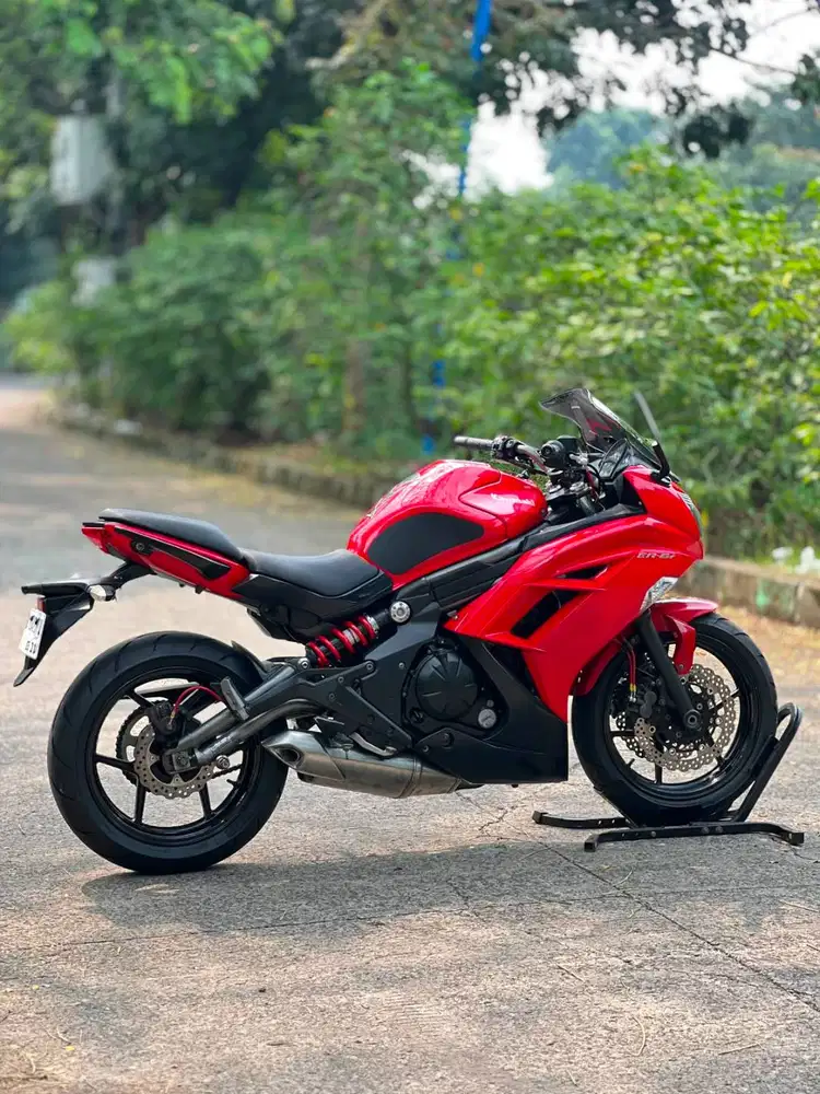 GAS BRUTAL! KAWASAKI ER6F 650 2012 MERAH KM 22K PAJAK PANJANG SUPERB