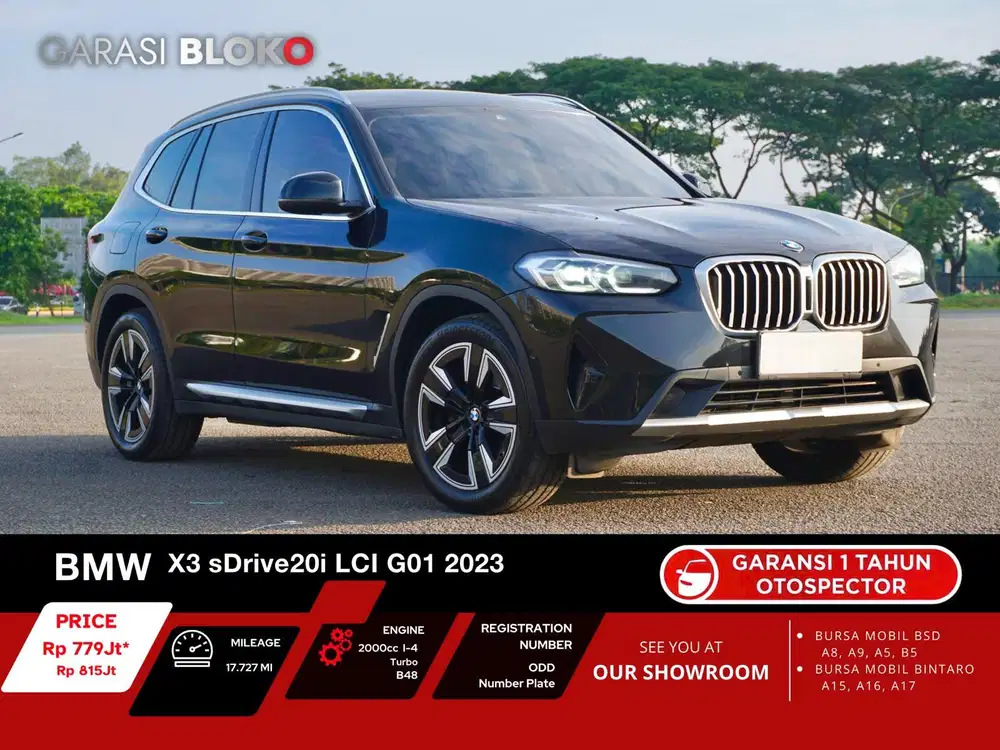 Odo 17rb Warranty ON - BMW X3 G01 LCI Facelift B48 2023