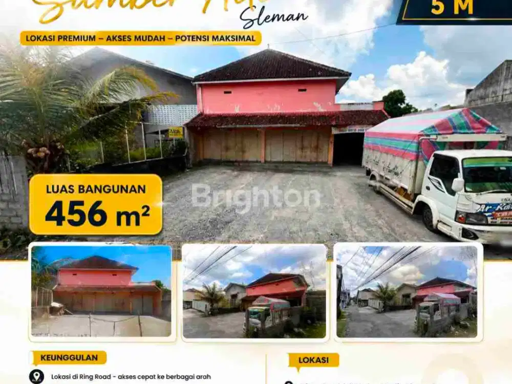 Jual / sewa Gudang produktif di Utara terminal Jombor. Ring Road Utara.