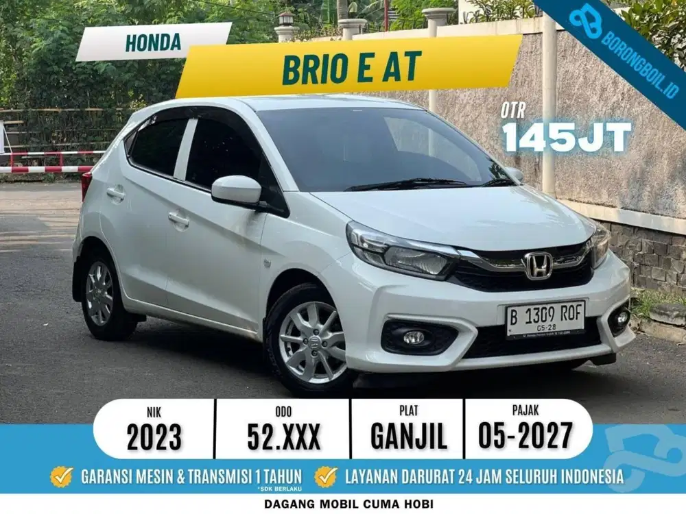 Honda Brio Satya 1.2 E CVT 2023 Putih
