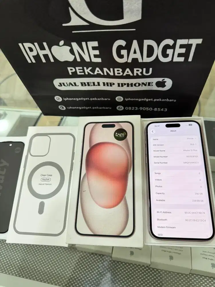 Iphone 15 Plus 256gb Resmi ibox Fullset
