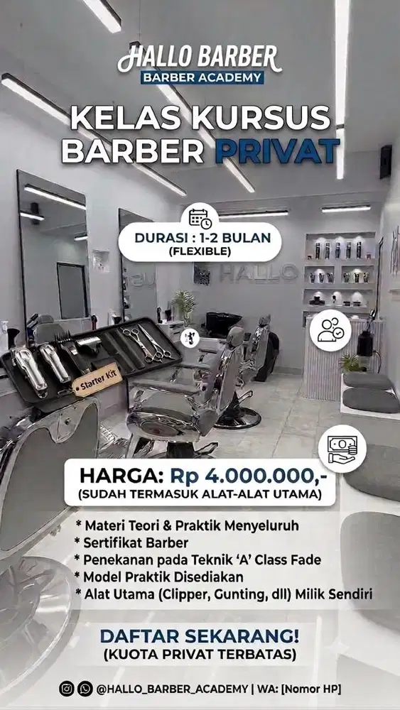KURSUS BARBERSHOP