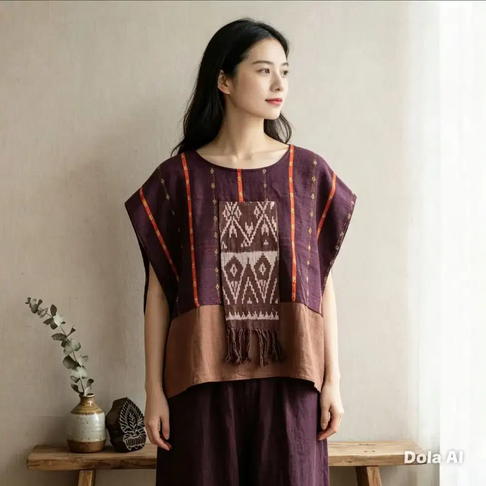 Blouse lurik samir