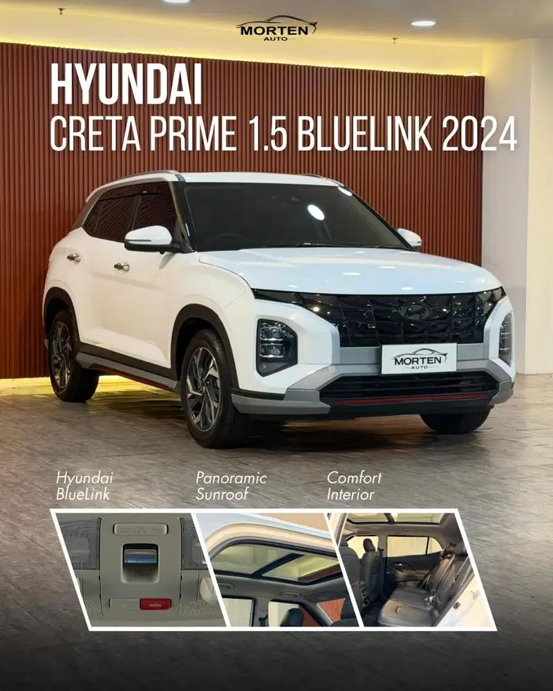 [ KM 19rb ] Hyundai Creta Prime 1.5 BlueLink 2024, Putih