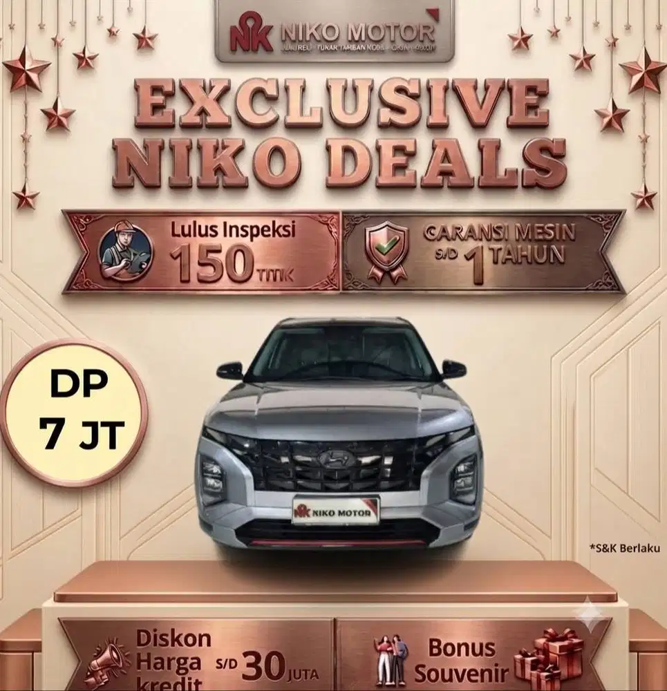 (ANTIK KM52RB) CRETA 1.5 PRIME 2TONE 2022 AT :2021|2023
