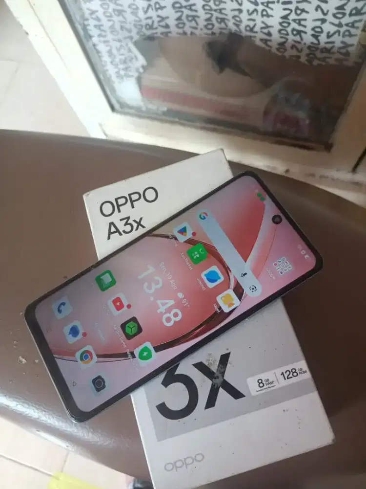 Oppo A3x ram 4+4/128 mlus normal semuanya lengkap