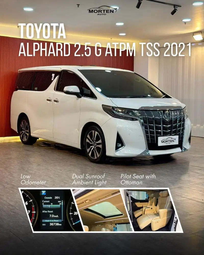 [ KM 36rb ] Toyota Alphard 2.5 G ATPM TSS 2021