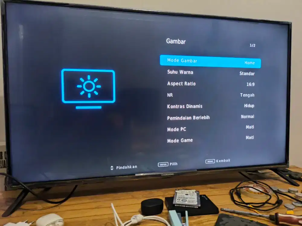 Tv Changhong L40G5W, Tv digital Biasa bukan android/smart/google