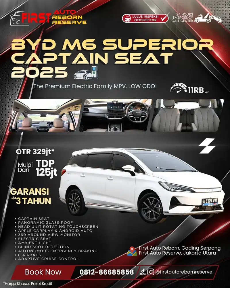BYD M6 Superior Captain Seat 2025