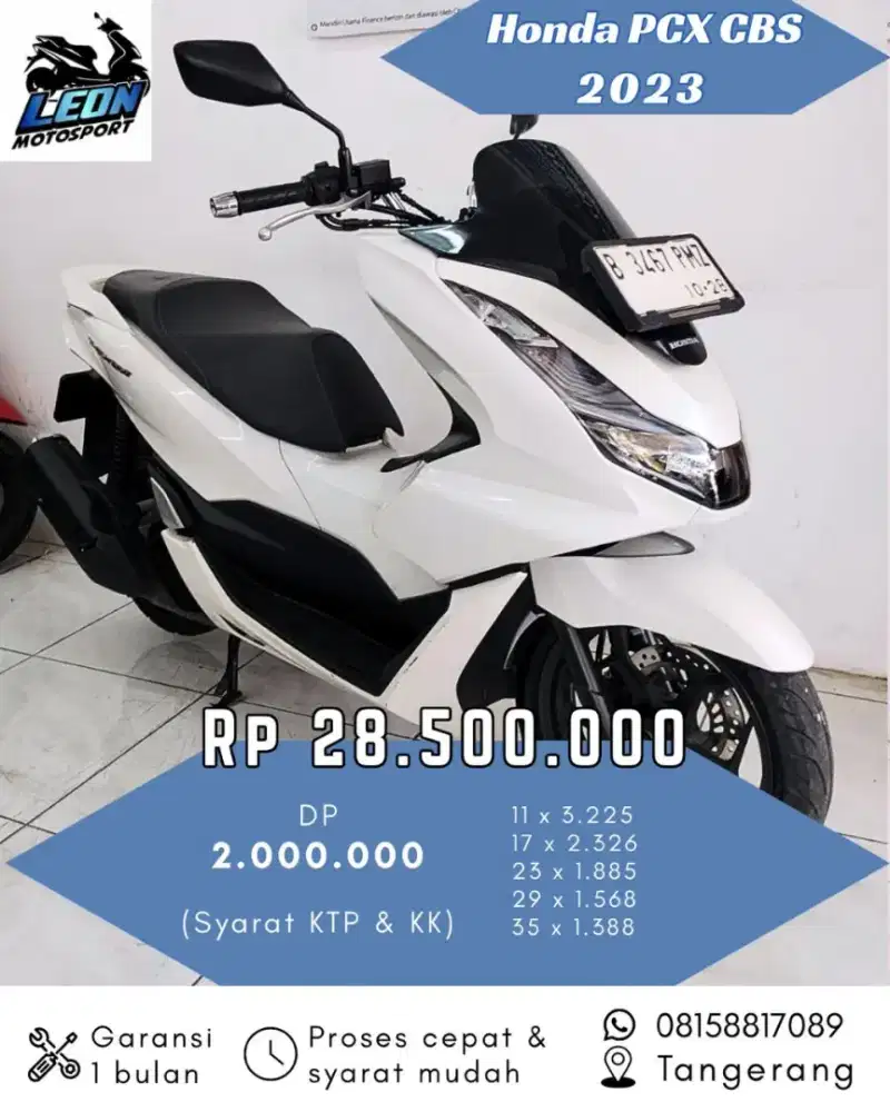 PCX CBS 2023, jual beli motor seken