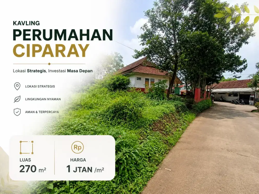 Kavling Perumahan Ciparay SHM – 270M²
