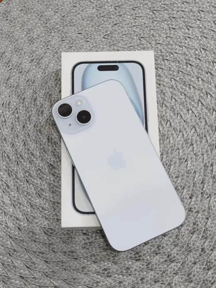 iPhone 15 128 Gb Blue Garansi Resmi iBox Aktif BH 96%