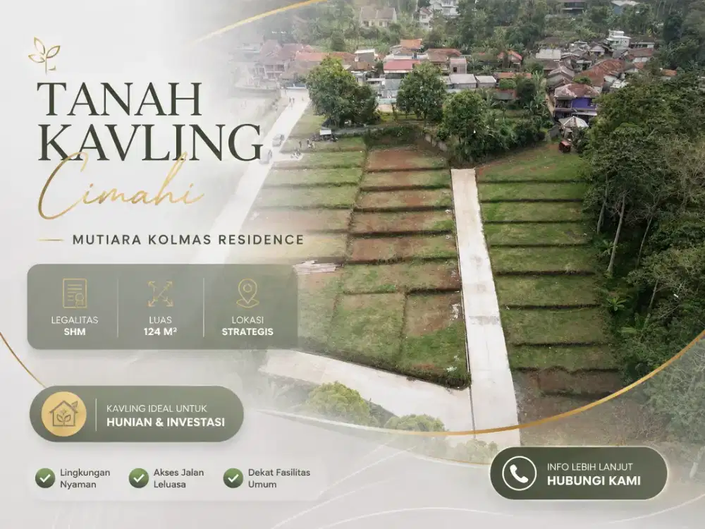 Tanah Kavling SHM Mutiara Kolmas Residence, Cimahi Utara – Strategis & Asri