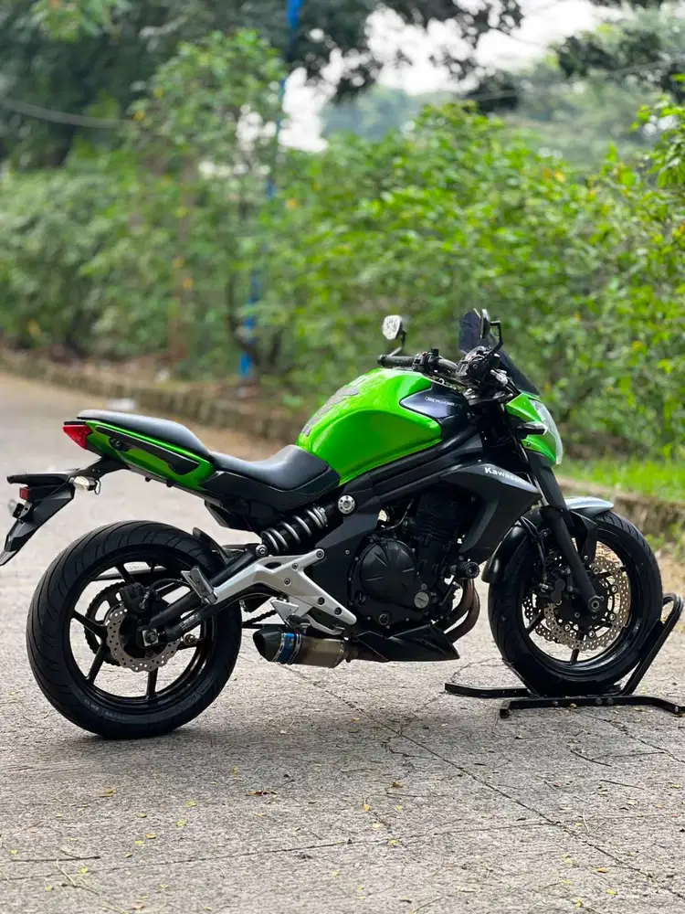 SIAP GAS! KAWASAKI ER6N 650 2012 HIJAU KM 19K SUPER MULUS