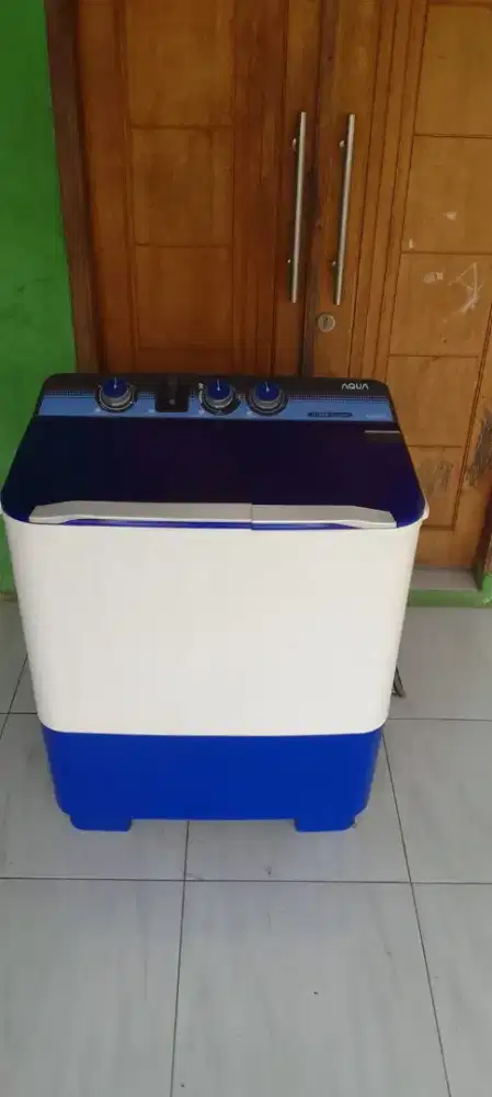 Jual mesin cuci merk aqua kpsitas 9,5kg fungsi normal