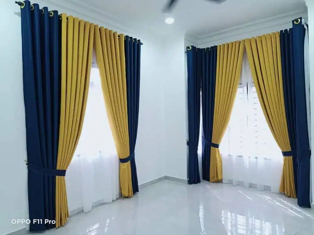Gorden Vertikal/Vertical Blinds Roll/Roller Krey Wallpaper Dinding 3D