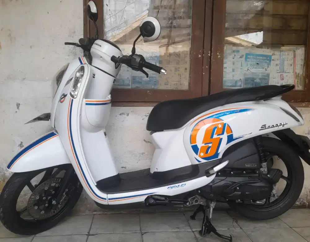 Honda scoopy f1 2016 stater halus iss idiling stop cw asli B dki pusat