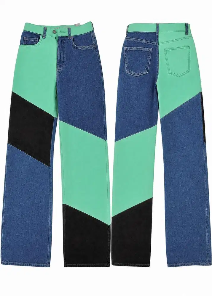 Breskha Wide Leg Jeans Size S wanita (EU 36, US 6)