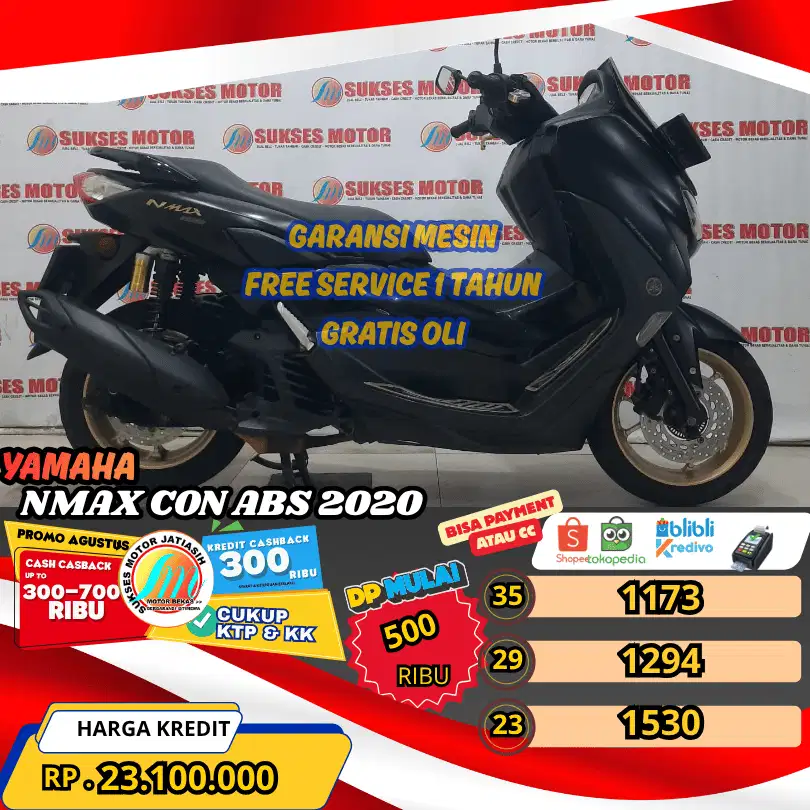 YAMAHA NMAX 155 ABS 2020 BISA PAYMENT SPYLATER KREDIVO&CC(SUKSESMOTOR)