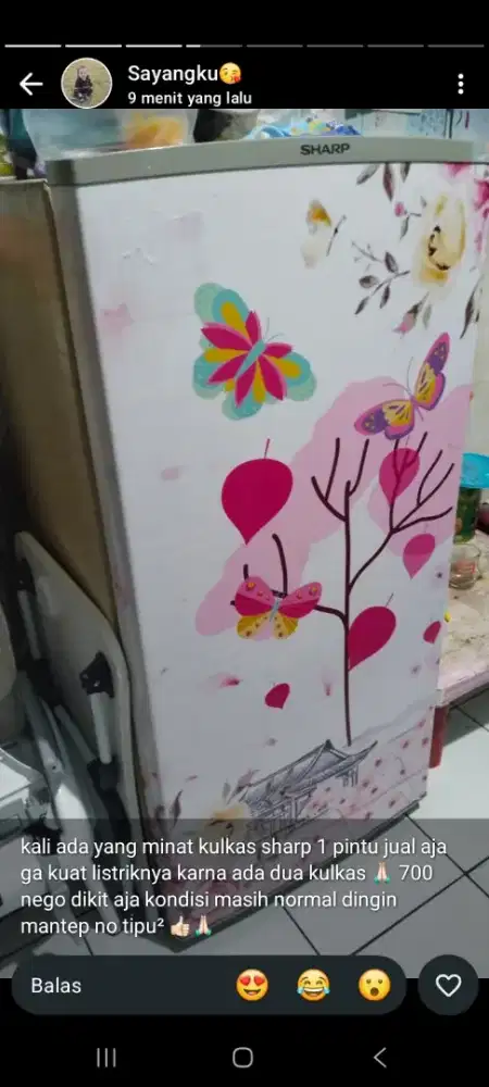 KULKAS SHARP 1PINTU