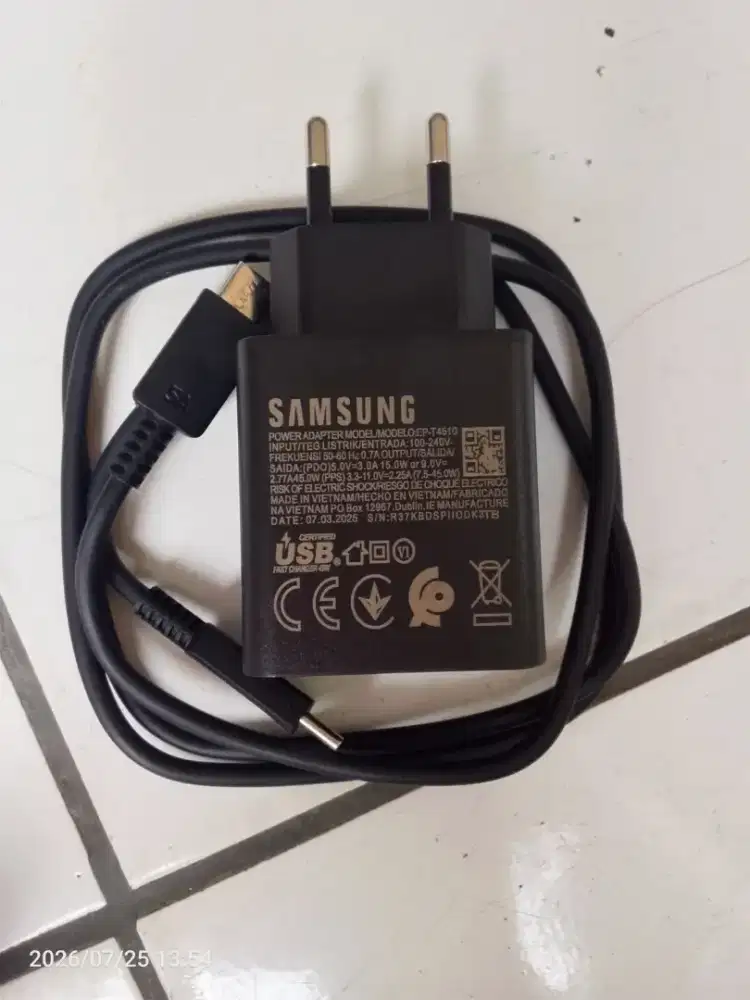 Charger Samsung 45 watt