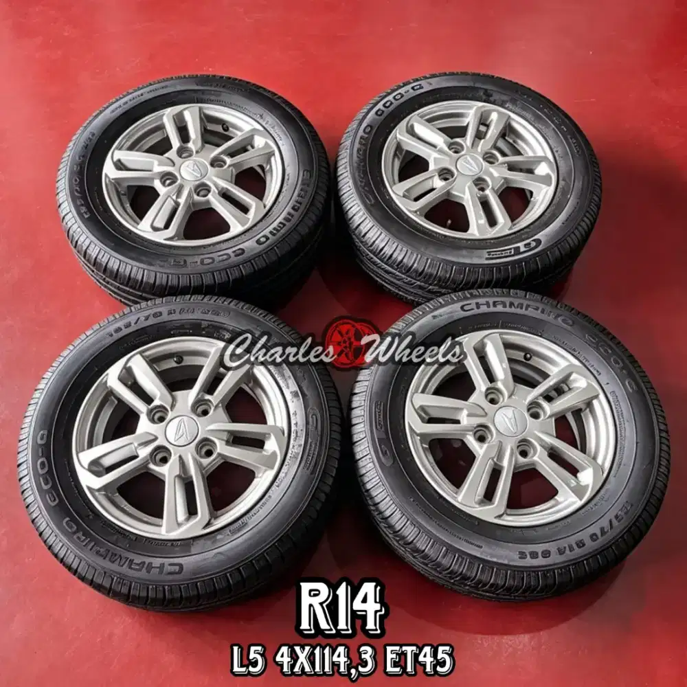 Jual velg + ban oem xenia r14 4x114,3 avanza livina carry dll
