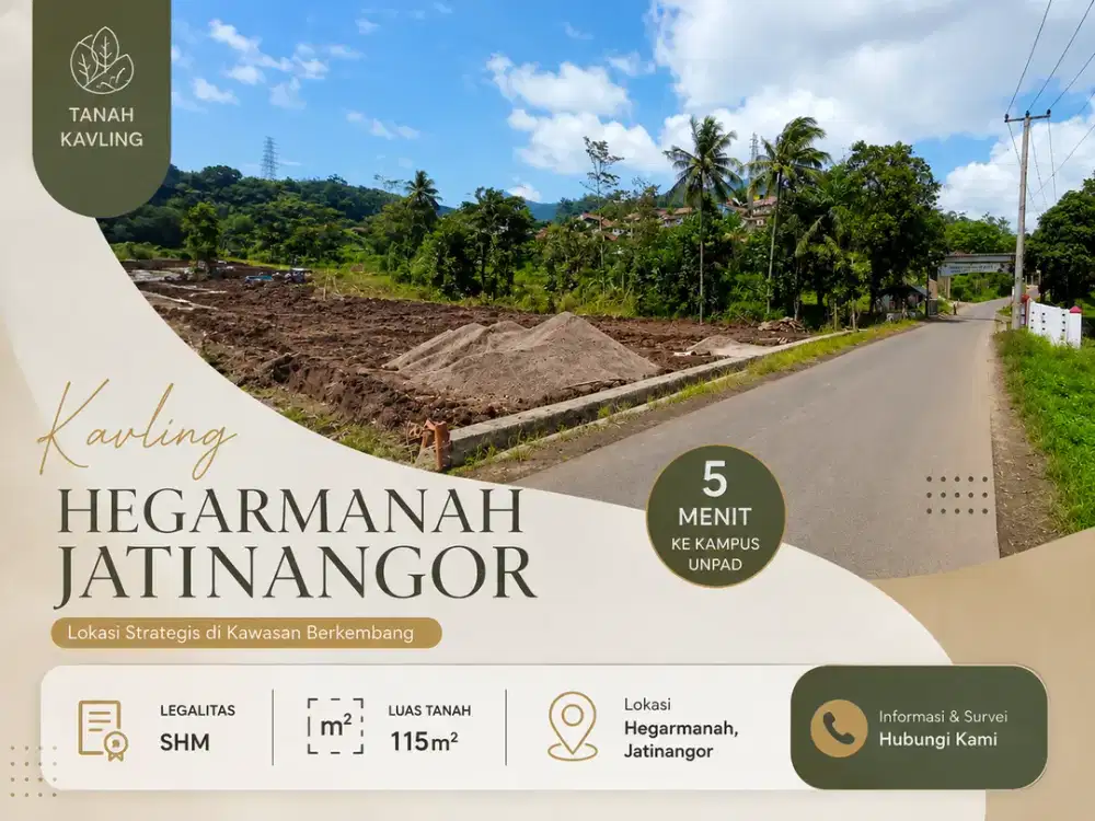 Kavling Hegarmanah Jatinangor SHM, Dekat Kampus Unpad