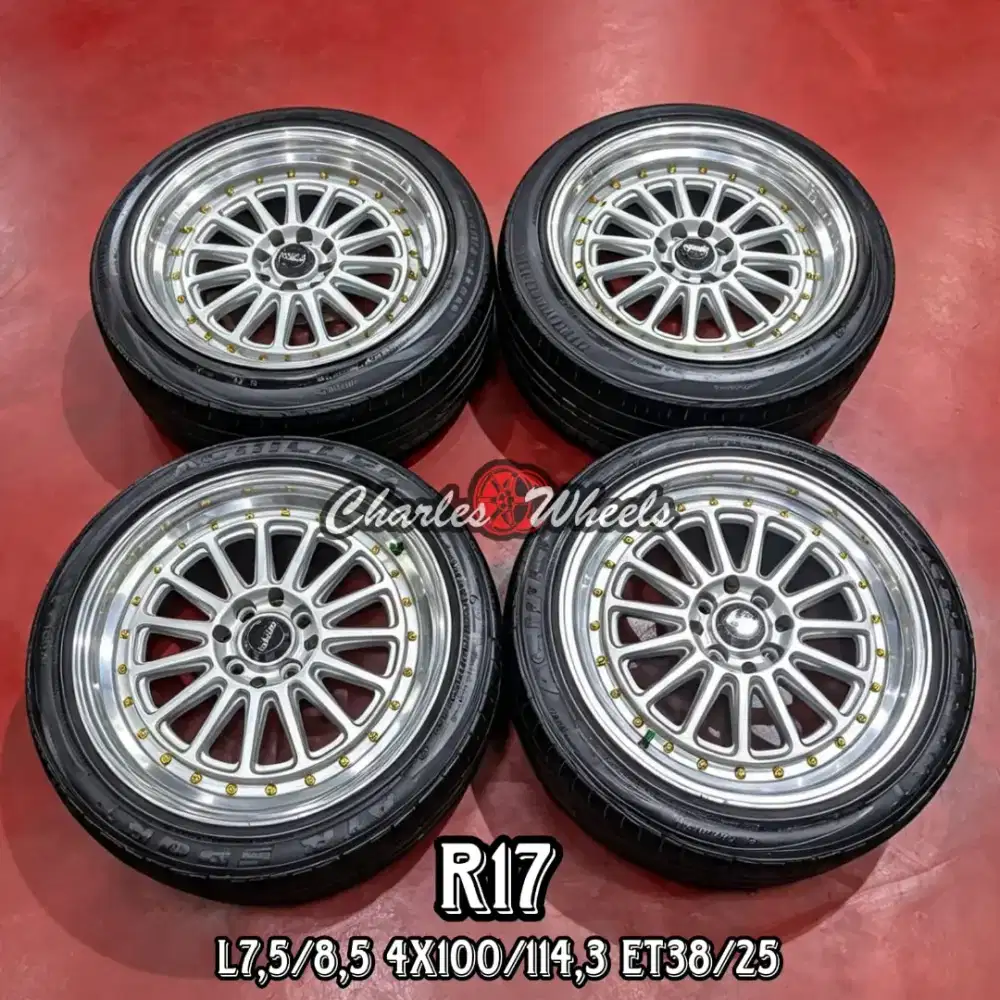 Jual velg + ban r17 4x100 4x114,3 avanza xenia livina dll