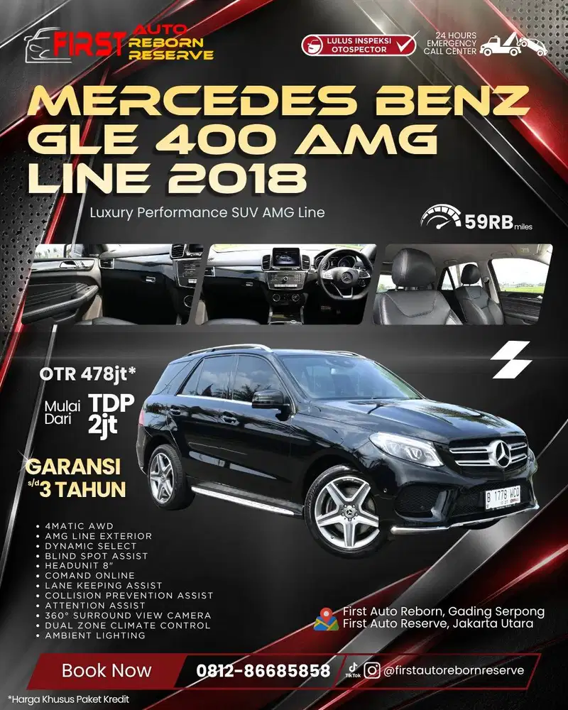 (TDP2jtan) Mercedes-Benz GLE 400 AMG Line 2018