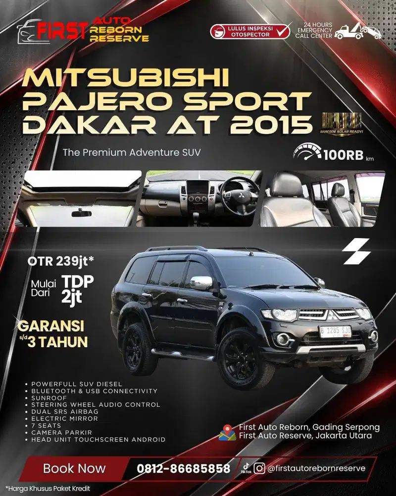 (Tdp2jt) Mitsubishi Pajero Sport Dakar at 2015