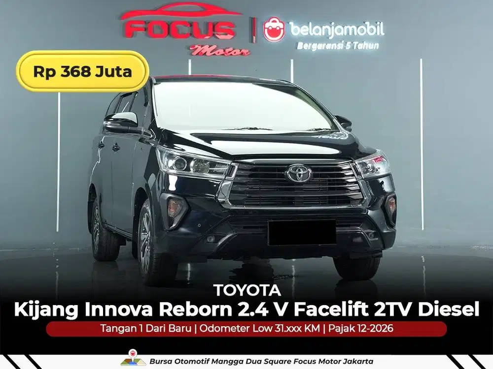 [ LOW KM ] Toyota Innova Reborn 2.4 V Facelift 2TV Diesel 2021/2022