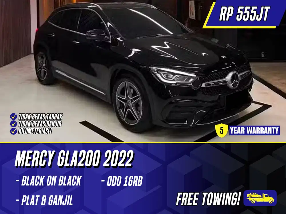 Mercedes Benz GLA200 Progressive Line 2022 Black Hitam Mercy GLA 200