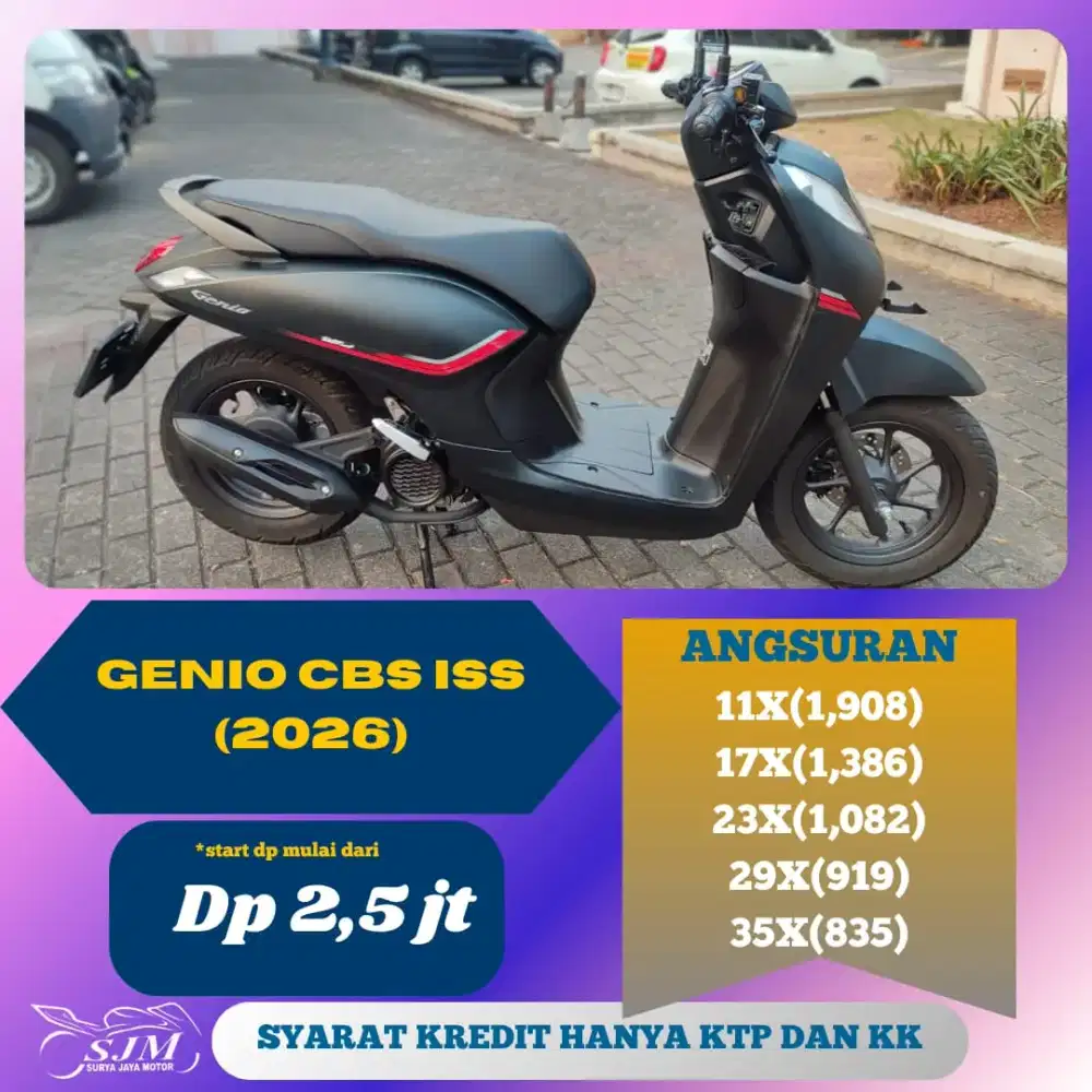 HONDA GENIO CBS ISS 2026 MESIN HALUS