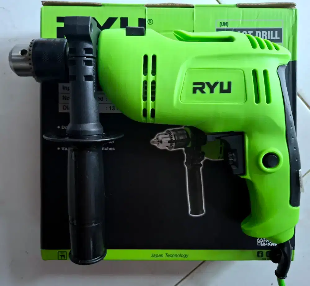 Baru RYU Japan bor listrik Impact drill 13mm