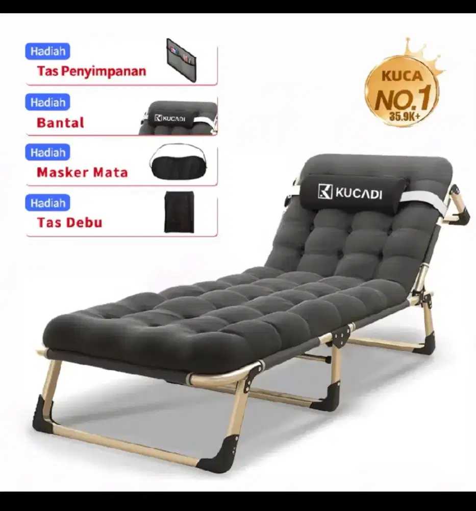 Kursi malas + tempat tidur lipat