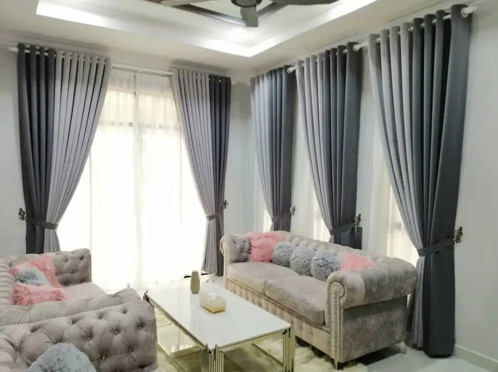 Menerima Pemasangan Gorden Wallpaper Dinding 3D Gordyn Hordeng Korden