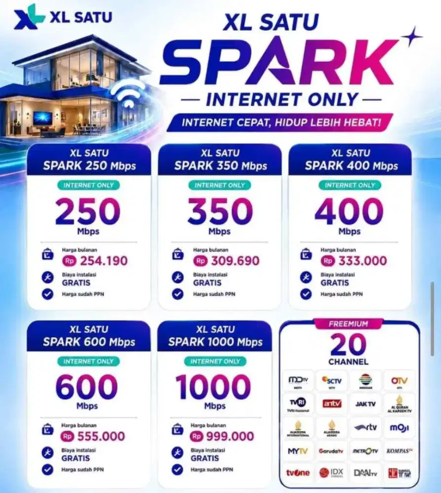 Wifi XL satu jaringan stabil