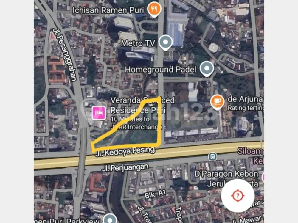 Dijual Tanah Kavling SHM di Kedoya Jakarta Barat
