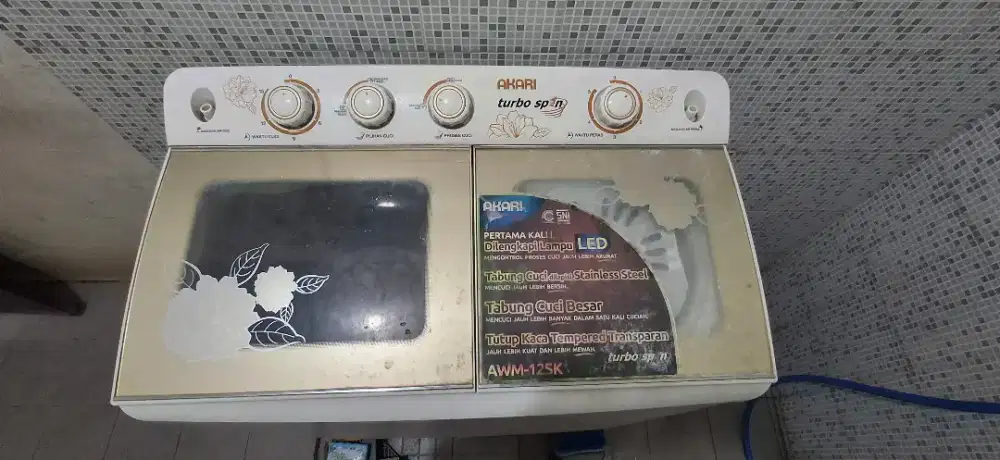 JUAL MESIN CUCI AKARI TURBO SPIN 2 TABUNH