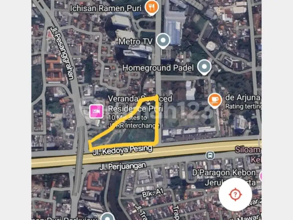 Dijual Tanah Kavling (Ada 2 Kavling) di Kedoya Jakarta Barat