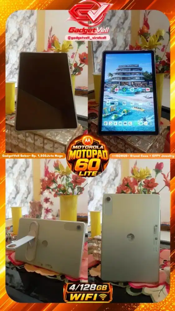 TAB MOTOROLA MOTOPAD 60 LITE 4/128GB
WIFI FULLSET + BONUS² MENARIK