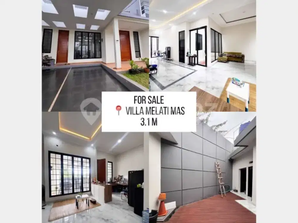 Rumah Cantik Bangunan Baru di Villa Melati Mas Serpong, Tangerang Selatan
