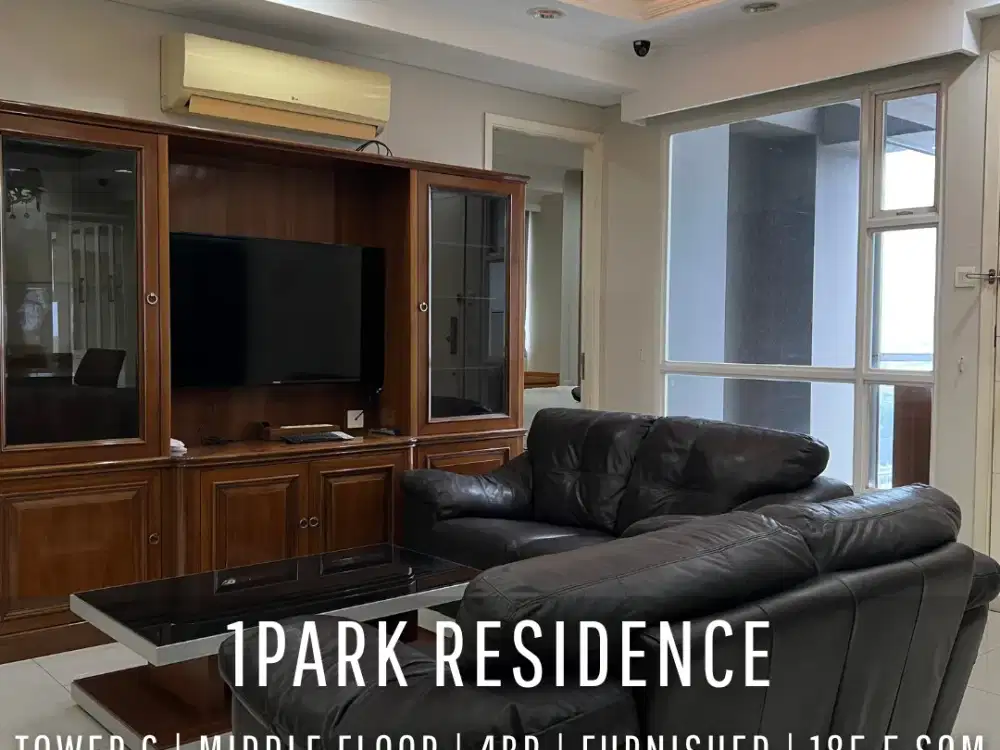 Apartemen 1Park Residence Rare Unit Gabung 4BR Middle Floor Fully Furnished