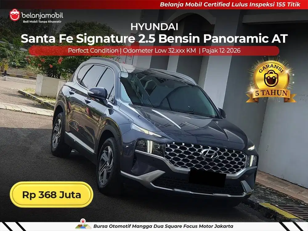 [ LOW KM ] Hyundai Santafe Santa Fe Signature 2,5 Bensin 2022/2023