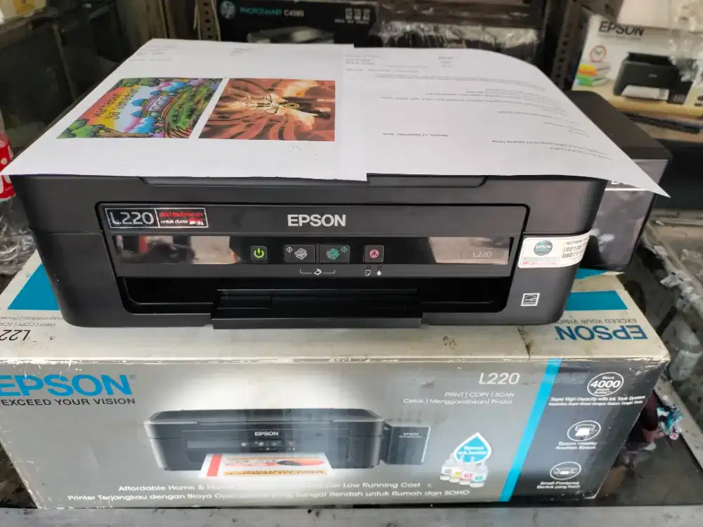 Printer Epson L220 print scan copy seken siap pakai