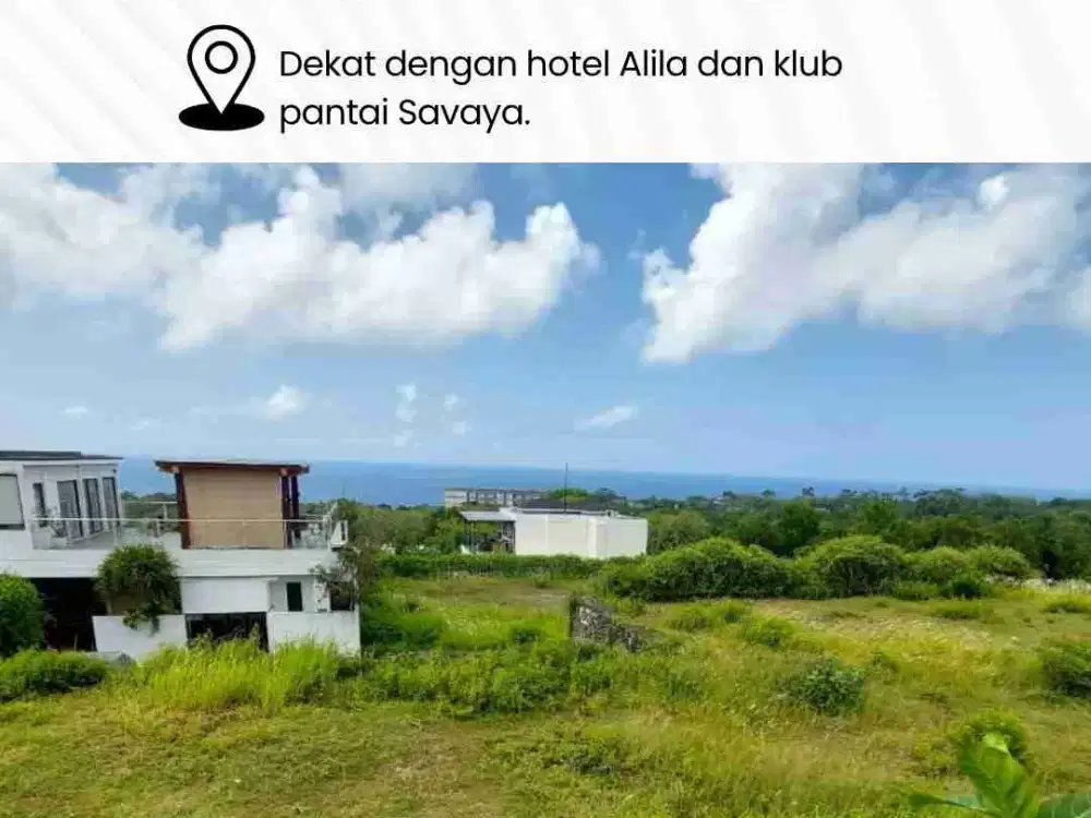 Land FOR SALE  unblock view at Uluwatu, Close to Alila hotel and Savaya beach club