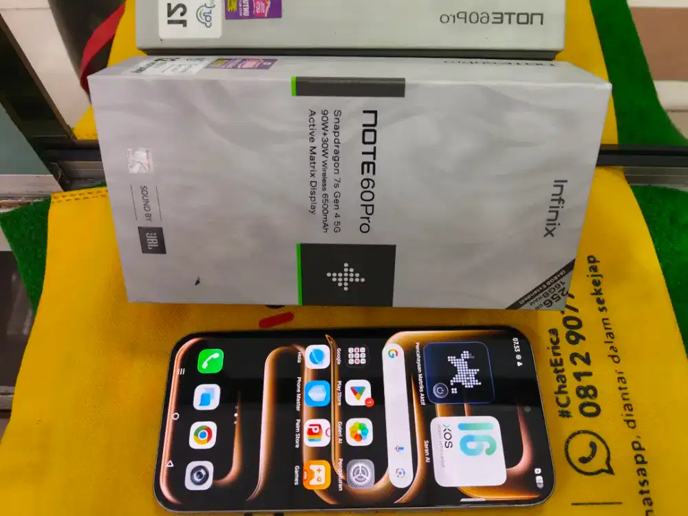 Infinix note 60 pro 5G ram 8/256 GB mulus no minus lengkap